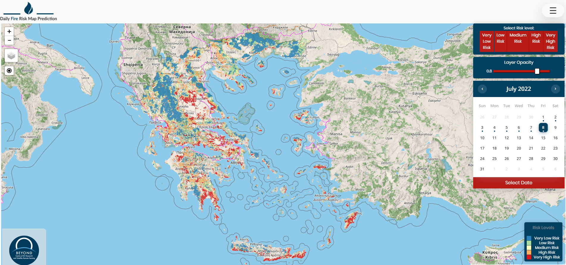 Fire prediction app